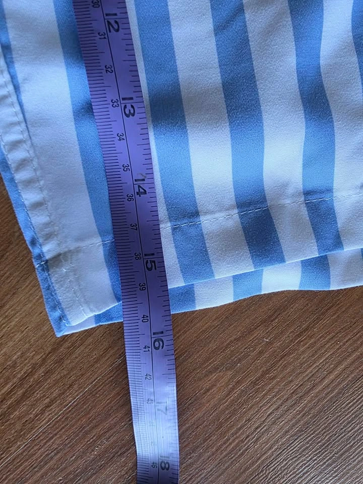 Men's light blues striped pattern swim shorts size SMALL - photo 5