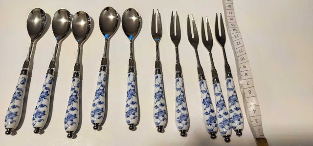 Ceramic Handle Floral Cutlery Set - photo 2