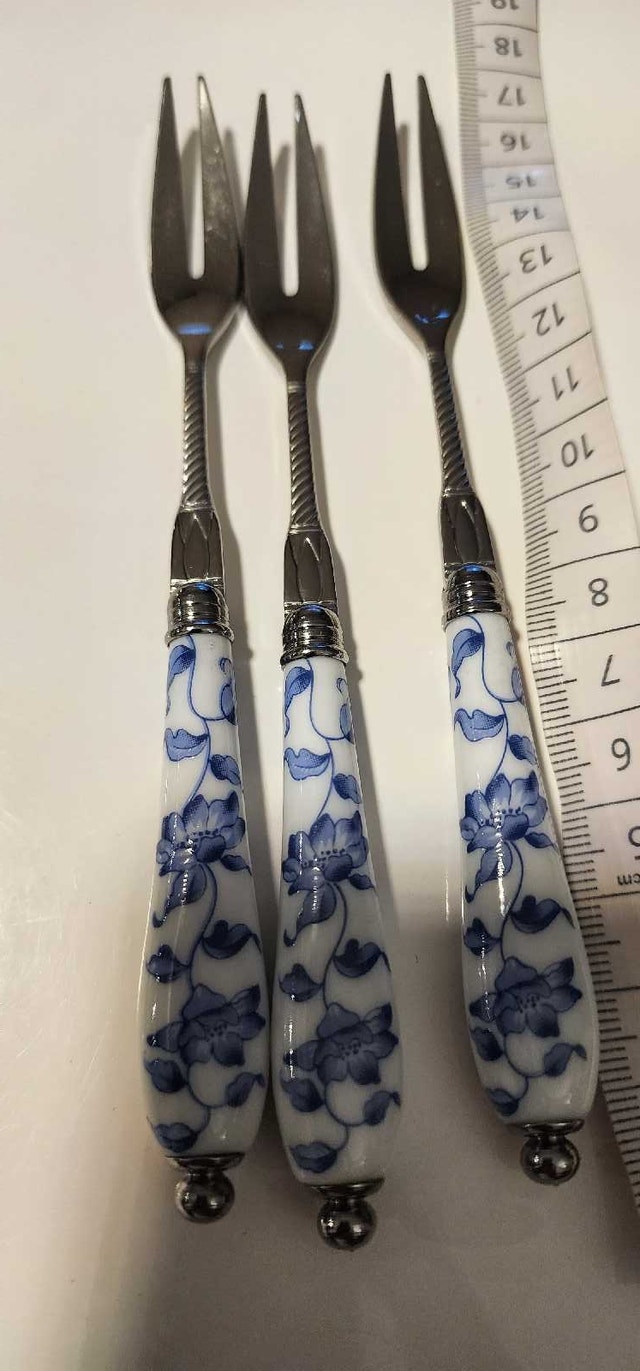 Ceramic Handle Floral Cutlery Set - photo 3