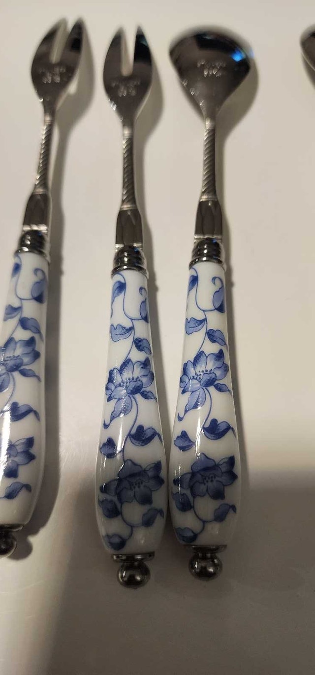 Ceramic Handle Floral Cutlery Set - photo 5
