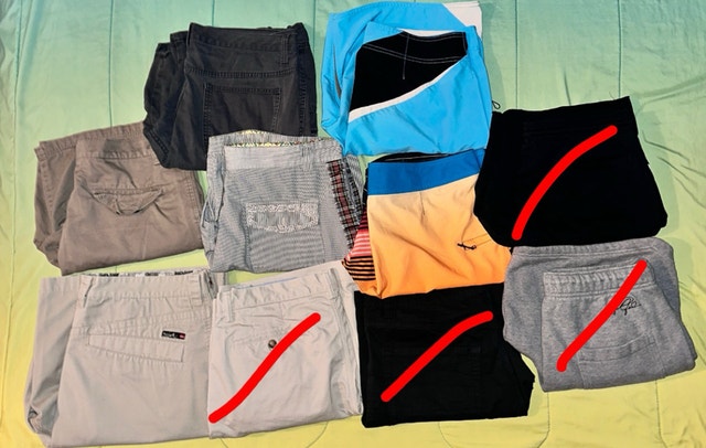 15$ shorts other pairs