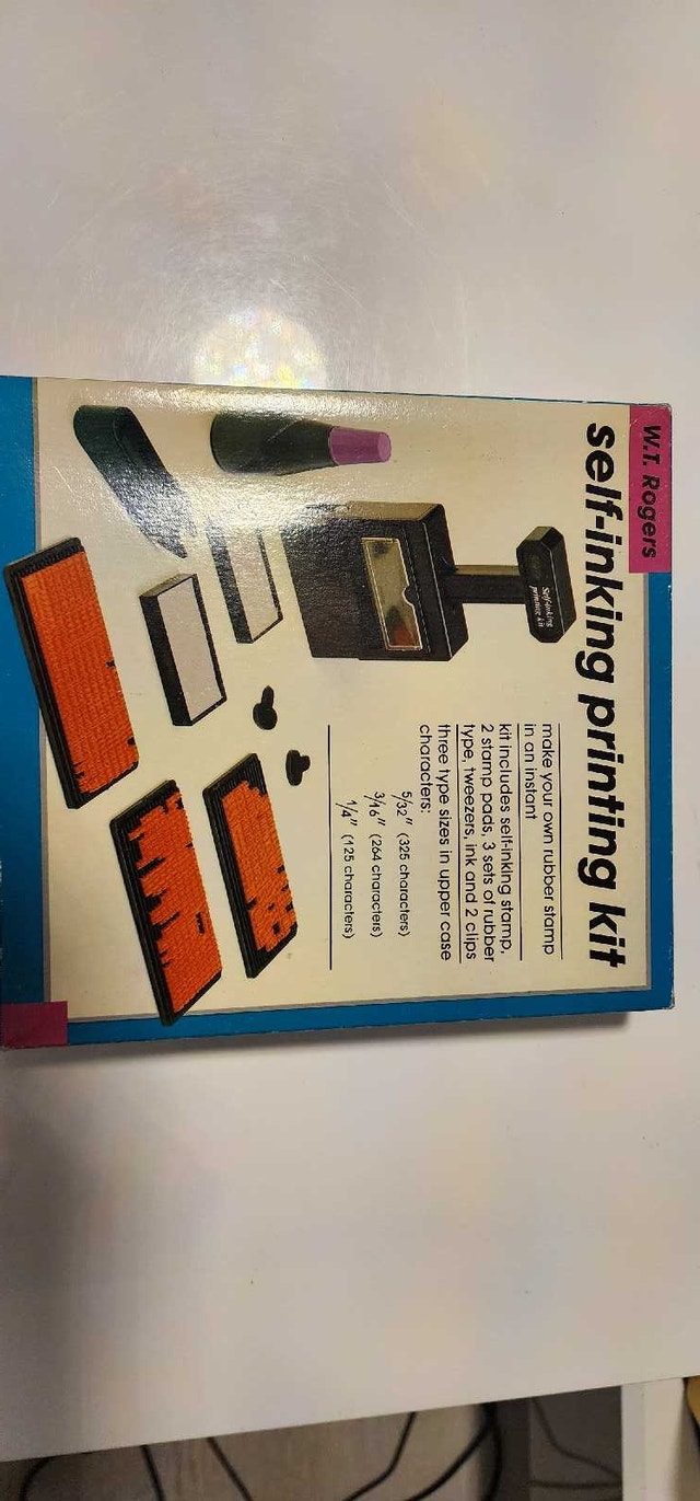 W.T. Rogers Self-Inking Printing Kit - photo 5