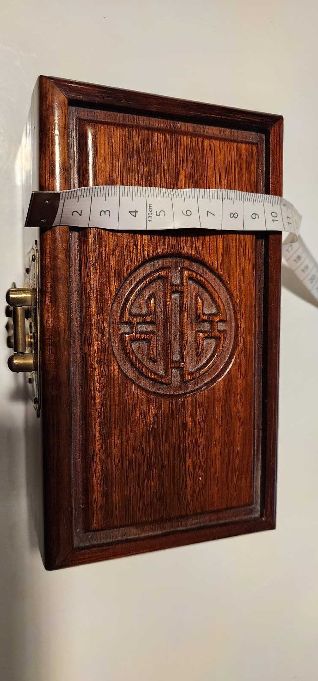 Vintage Chinese Rosewood Jewellery Box