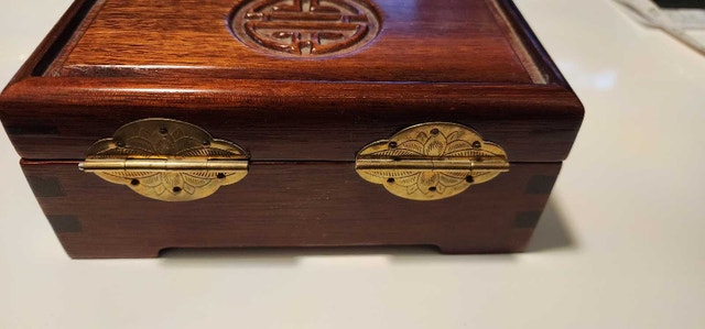 Vintage Chinese Rosewood Jewellery Box - photo 5
