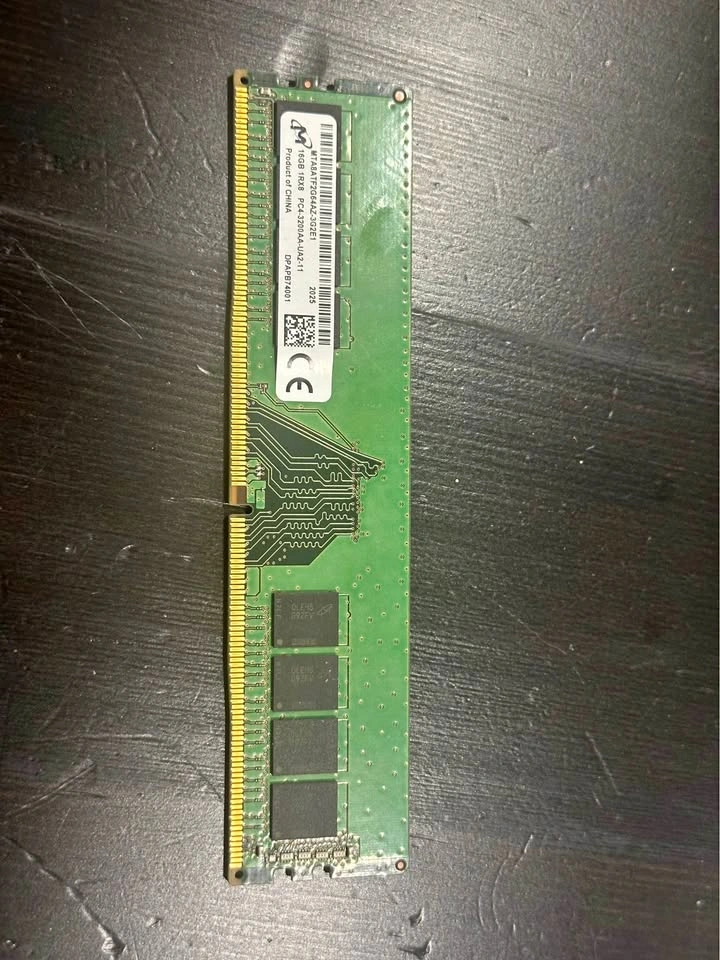 Micron 16GB DDR4 3200MHz RAM (Single Stick)