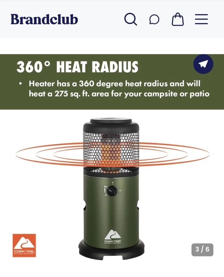 Ozark Trail 360 Degree Propane Portable Outdoor Heater - photo 3