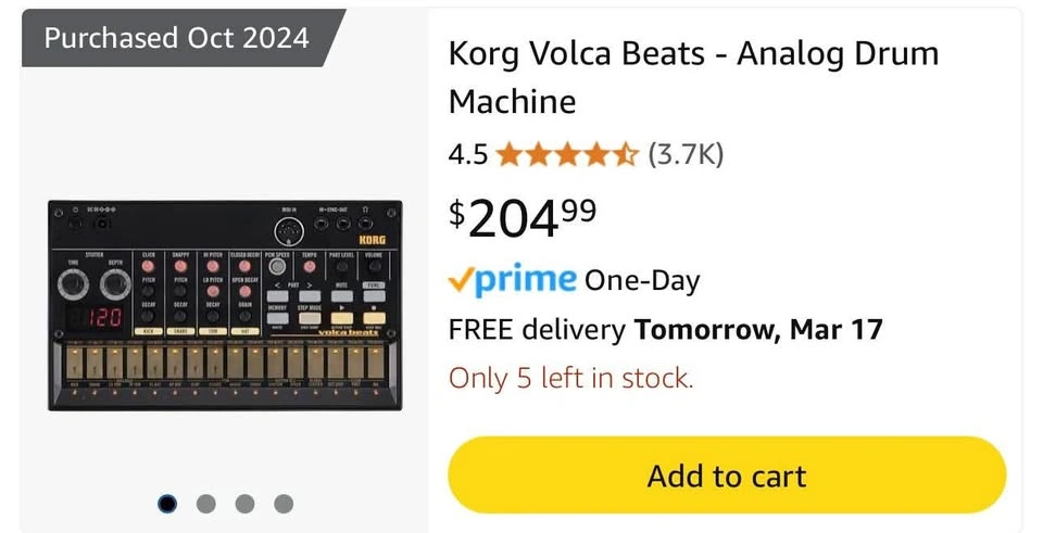 Korg Volca Beats & Wall Adapter - photo 3