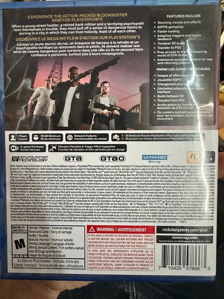 Grand Theft Auto V – PS5 (Disc, Excellent Condition) - photo 2
