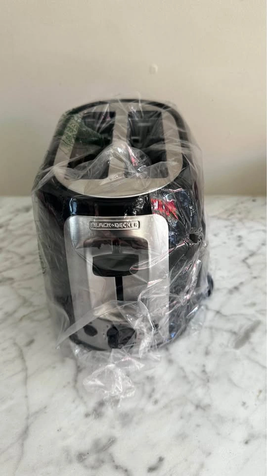 NEW Black+Decker TR1278BD 2-slice toaster black stainless steel - photo 2