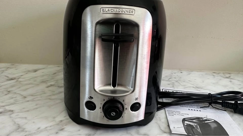 NEW Black+Decker TR1278BD 2-slice toaster black stainless steel - photo 4