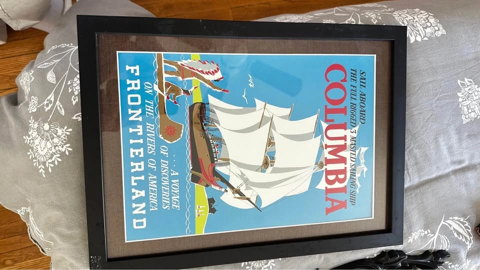 Official Disney “Sailing Ship Columbia” Framed Print - photo 4