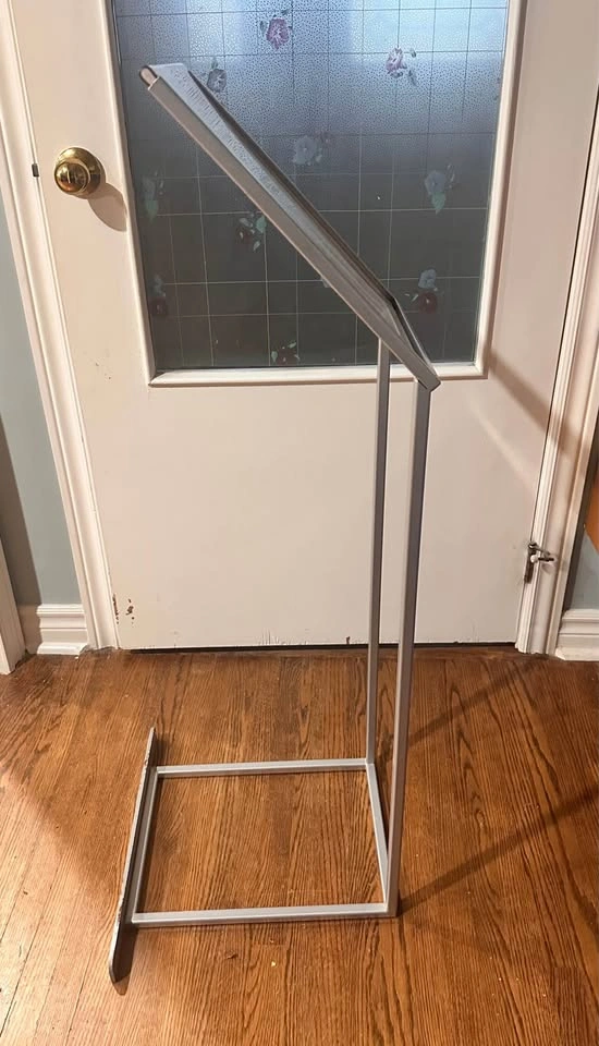 Metal Floor Standing Sign Holder / Poster & Menu Display Stand - photo 2