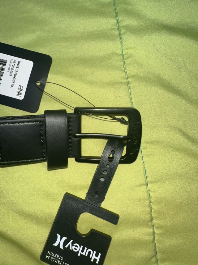 Hurley unisex black belt size 30 - photo 3