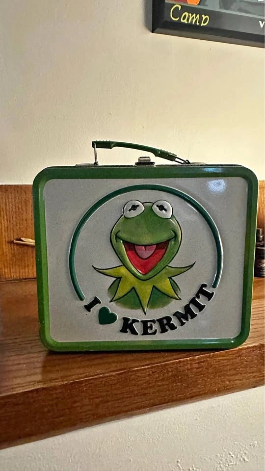 Vintage Kermit the Frog Metal Lunchbox – Muppets Collectible Tin
