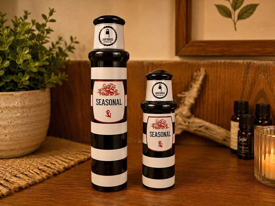 Lighthouse Brewing Beer Tap Handles – Set of 2 – Bar Decor