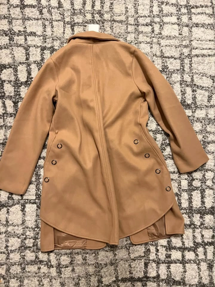 New Women’s Long Fleece Trenchcoat (Small/Medium) - photo 2