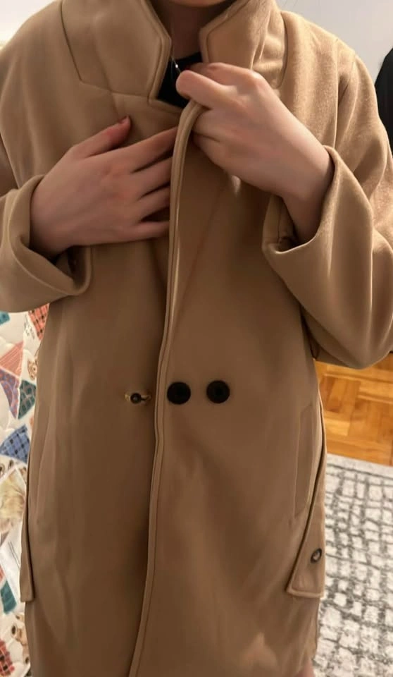 New Women’s Long Fleece Trenchcoat (Small/Medium) - photo 3
