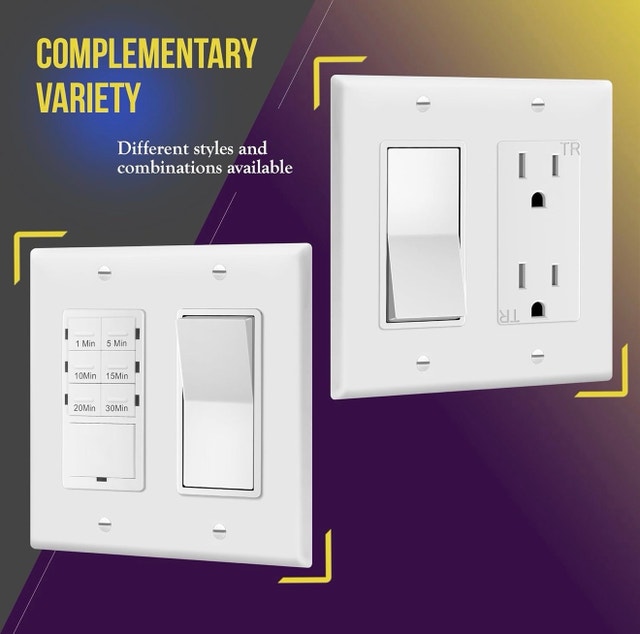 BRAND NEW - 2-Gang Decorator Wall Plate (pack of 8) - photo 2