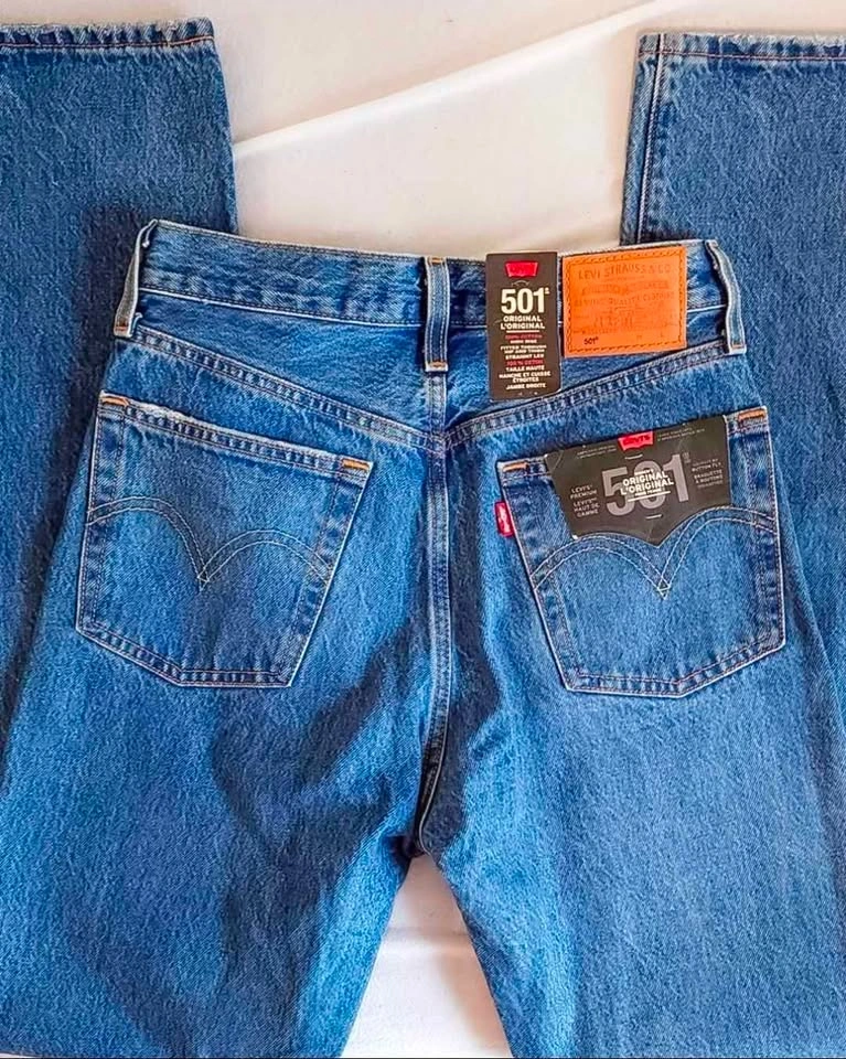 NEW Levi's Premium 501 Original Straight Leg Jeans W25 L32 - photo 4