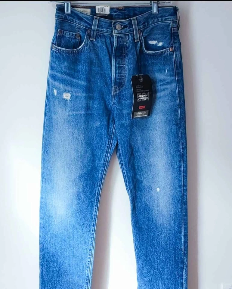 NEW Levi's Premium 501 Original Straight Leg Jeans W25 L32 - photo 5