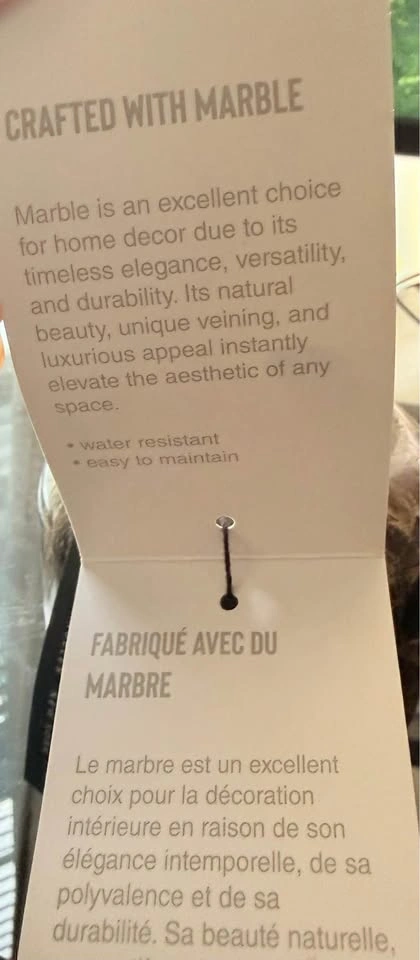 Rachel Zoe marble soap dispenser- new with tag - photo 4