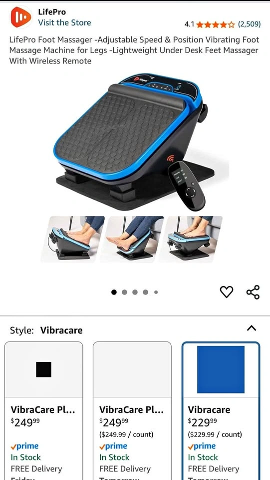 LifePro Foot Massager With Wireless Remote