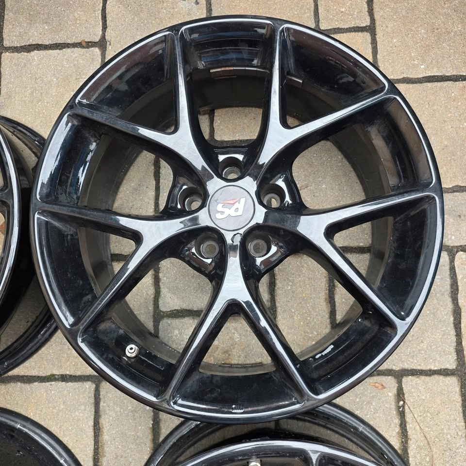 18 inch RS DBR black alloy rims with tpms sensors 5x112 - photo 4
