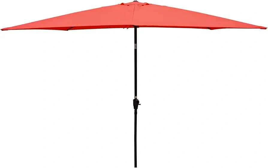 BILEK 6 x 9ft Rectangular Outdoor Patio Umbrella