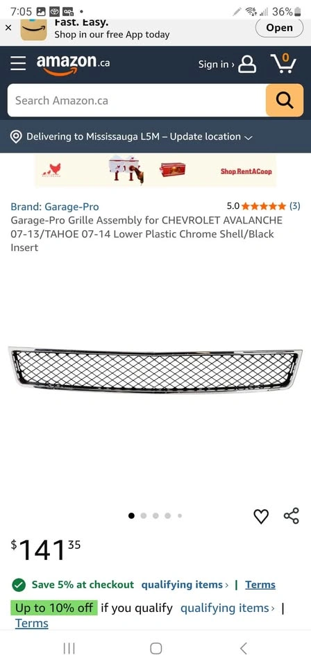 Garage-Pro Grille Assembly for Chevy Avalanche/Tahoe - photo 2