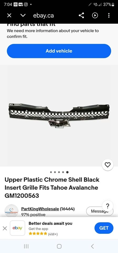 Garage-Pro Grille Assembly for Chevy Avalanche/Tahoe - photo 5