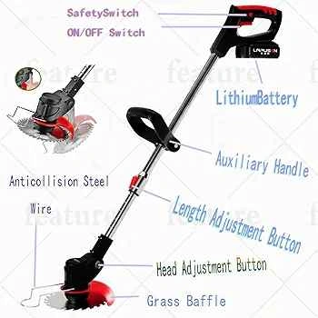 Electric Cordless Weed Wacker Grass Trimmer - photo 2