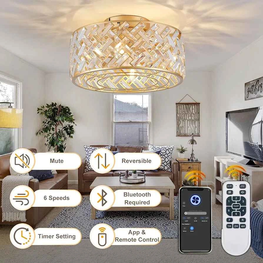 18 Inch Caged Ceiling Fan with Lights and Remote - photo 4