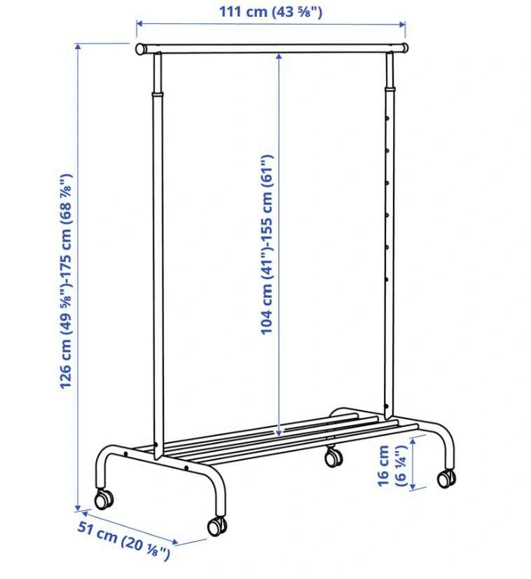 IKEA - RIGGA Clothes Rack - photo 3