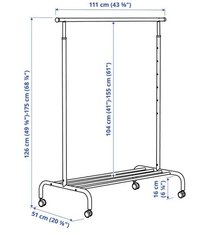 IKEA - RIGGA Clothes Rack - photo 3