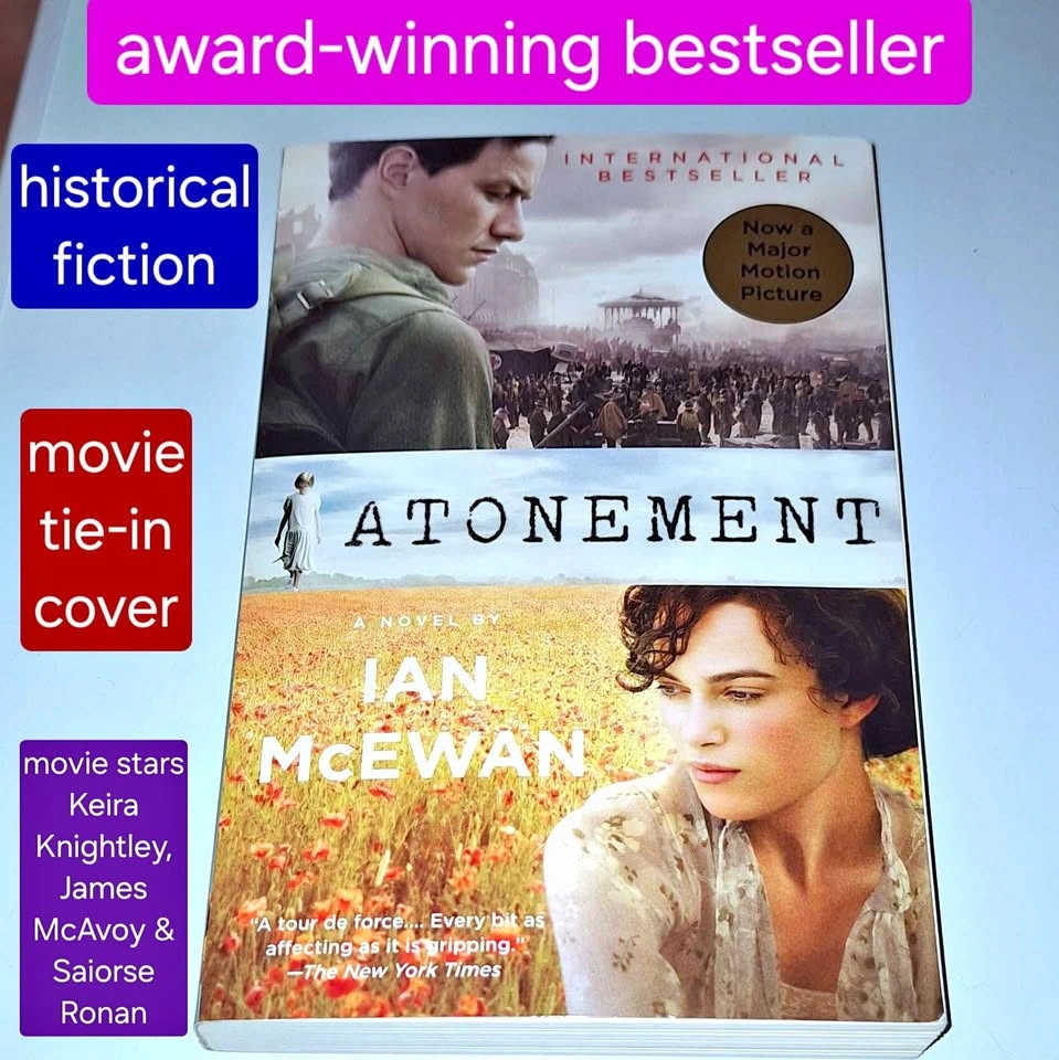 Atonement - like new book with movie tie-in cover