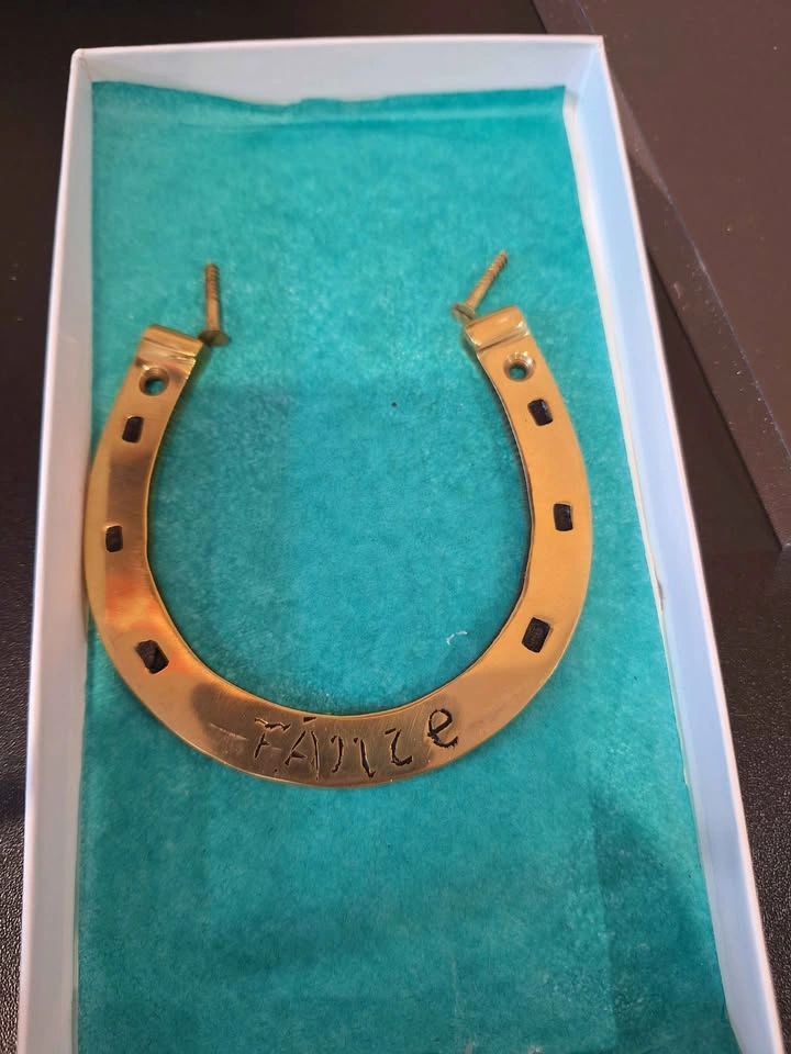 Failte Horseshoe - Irish Welcome - Brass - photo 2