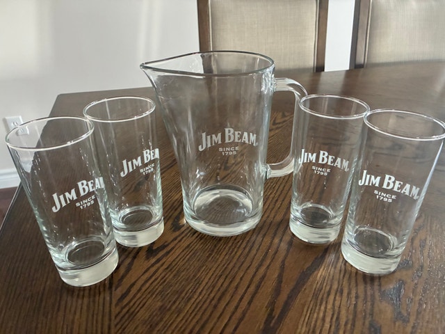 Jim Beam Barware Pitcher and Glasses - photo 5