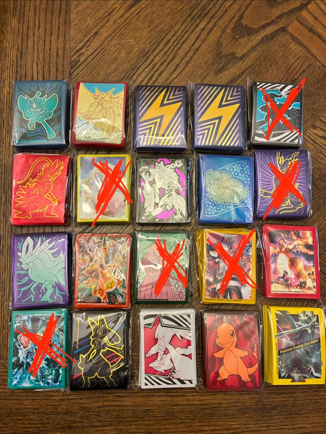 Pokémon card sleeves