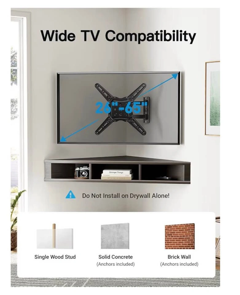 Pipishell Full Motion TV Wall Mount Bracket for 26-65 Inch TVs - photo 2