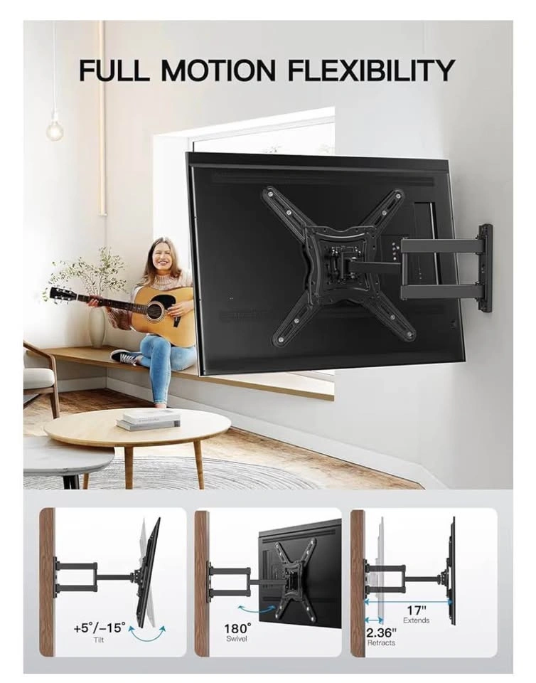 Pipishell Full Motion TV Wall Mount Bracket for 26-65 Inch TVs - photo 5