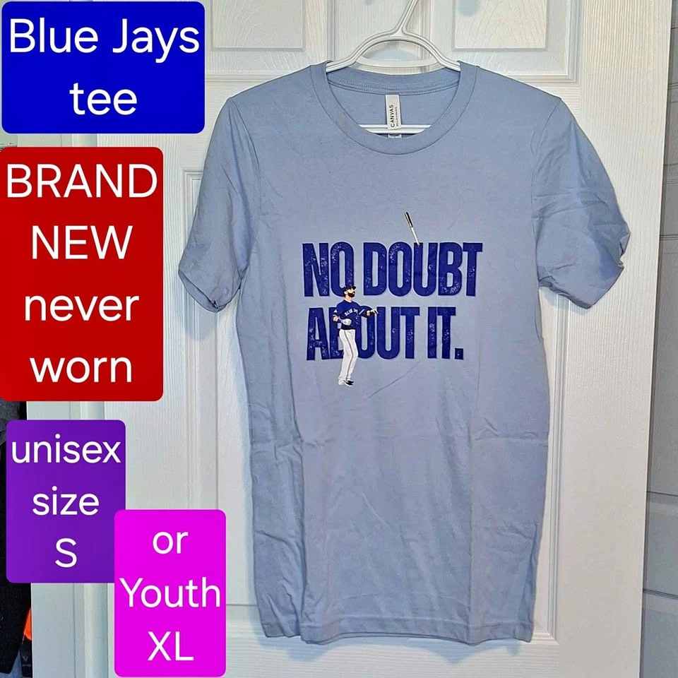Blue Jays tee - Youth XL or Adult S - Bautista bat flip - NEW