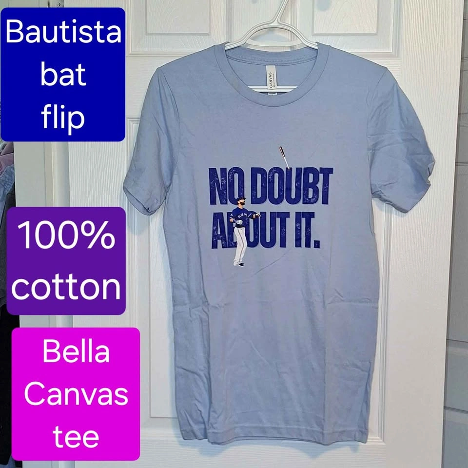 Blue Jays tee - Youth XL or Adult S - Bautista bat flip - NEW - photo 3