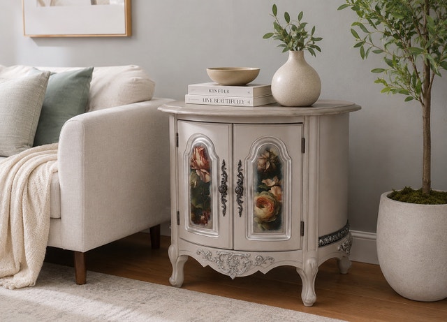 Spacious French Provincial Accent Table