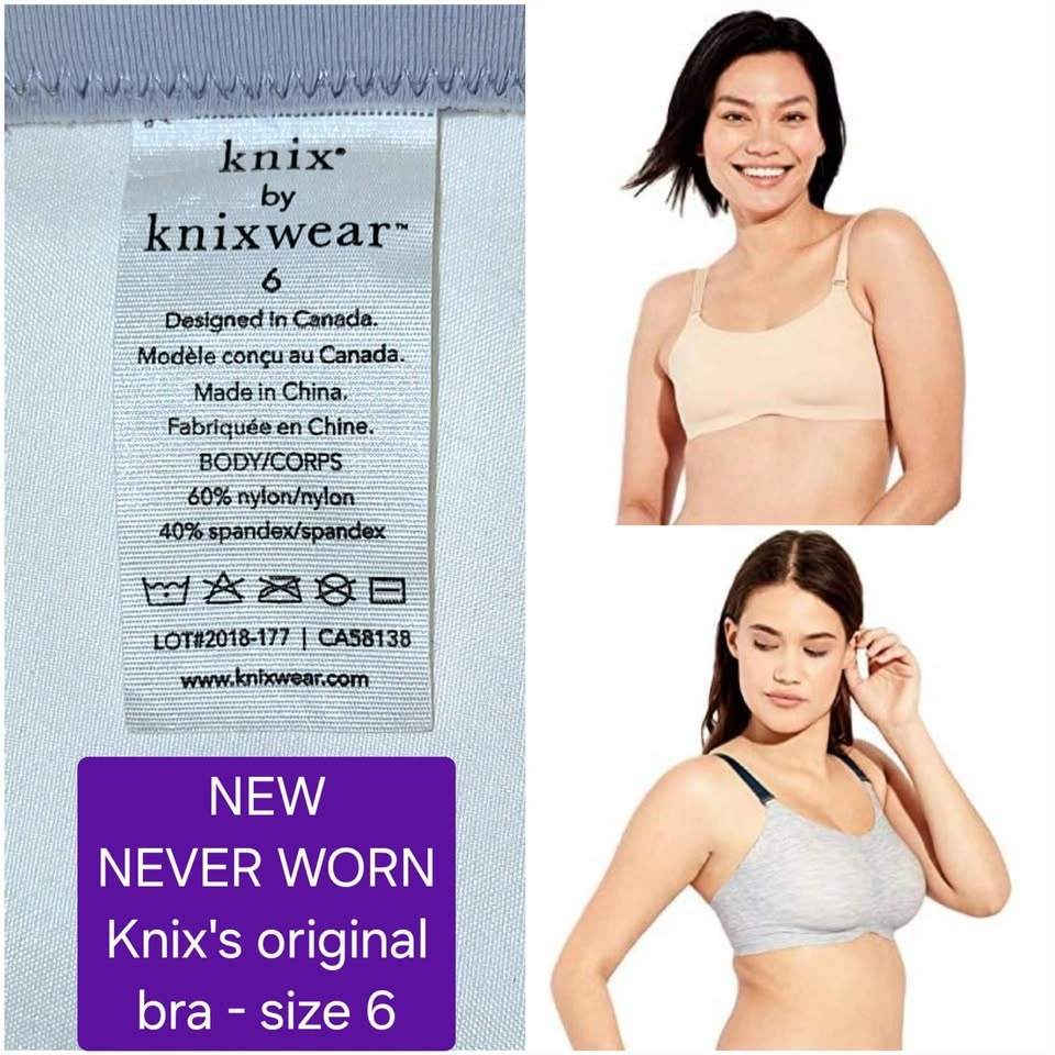 Knix Evolution Padded Bra - NEW - adjustable/reversible size 6 - photo 5