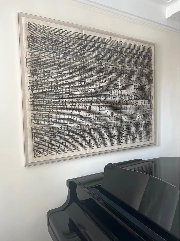 Sheet Music on Parchment Wall Art - photo 2