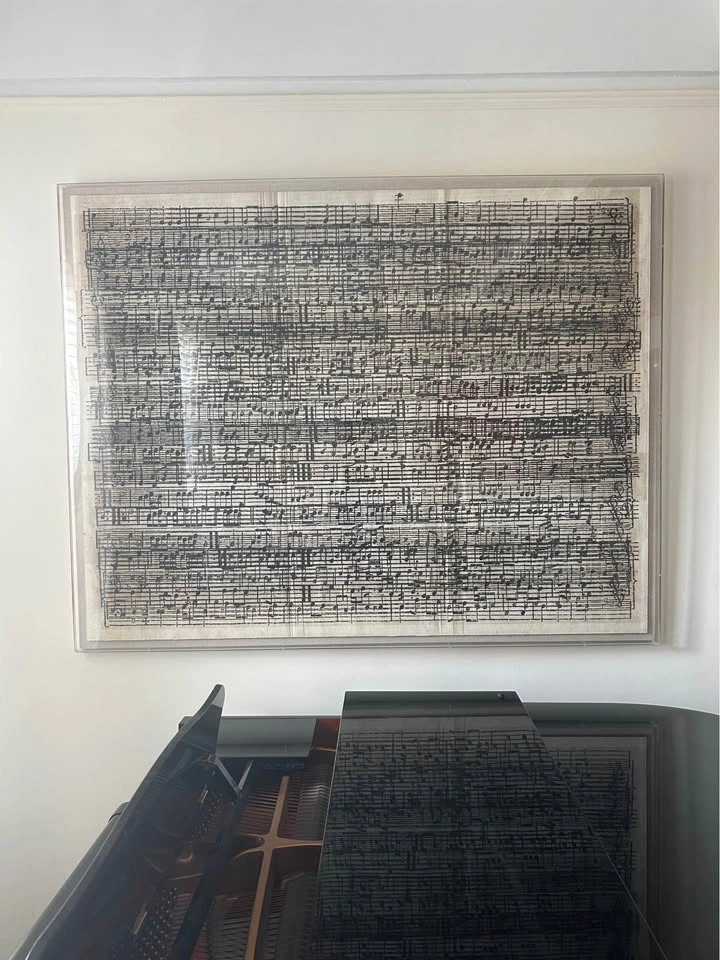 Sheet Music on Parchment Wall Art - photo 3