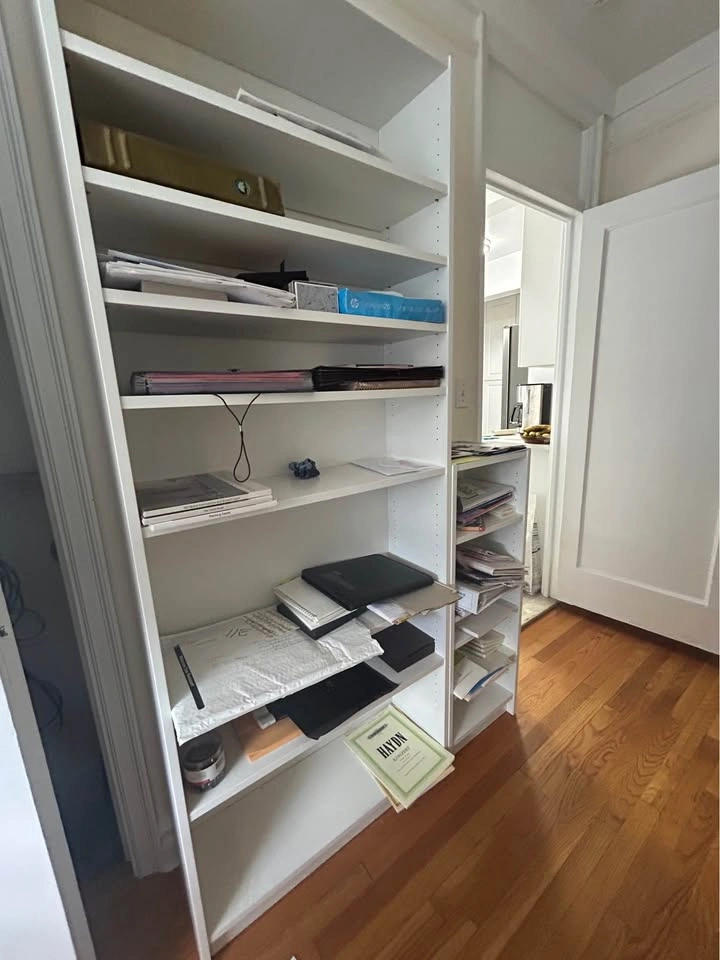 Set of 3 White Wood Bookshelves - photo 2