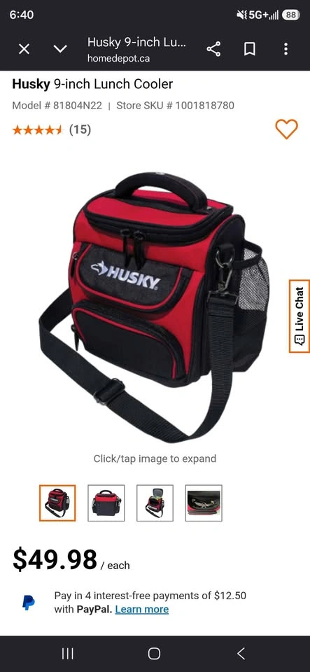 Husky Insulated Lunch Bag / Cooler - photo 3
