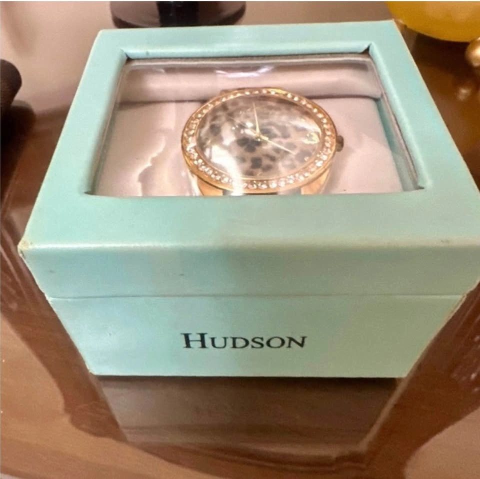 NWT Hudson Leopard Print Watch with Gold Accents - photo 2