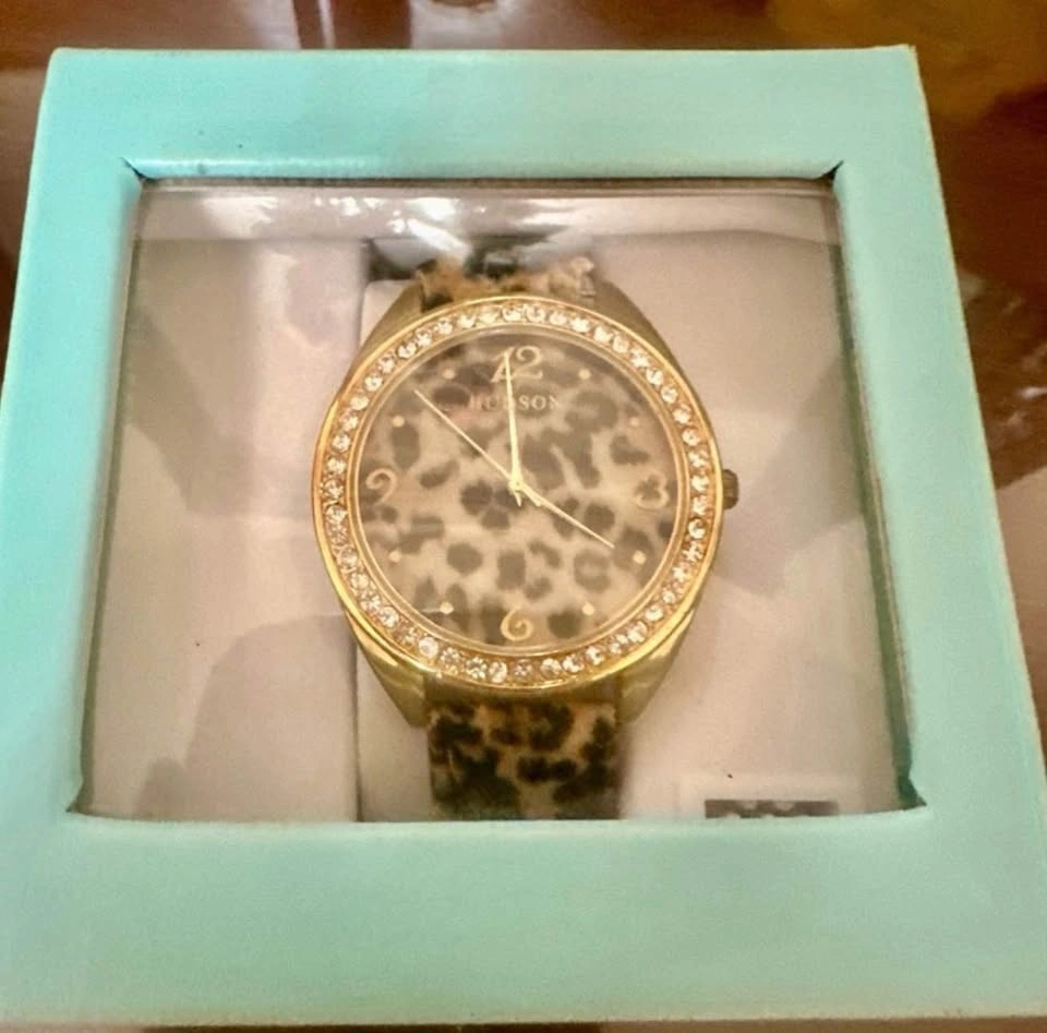 NWT Hudson Leopard Print Watch with Gold Accents - photo 3